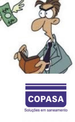 Fazendo as contas do esgoto no bolso da população – Usando 70% do valor da conta de água da COPASA – Muitas produtos poderiam ser comprados – Veja alguns exemplos e sugiram outros copasa - dinheiro voando